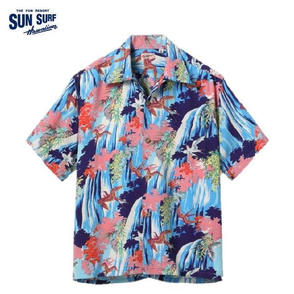 セールSUN SURF「SWALLOW WILDLY FLUTTERING」プリントレーヨン半袖ハワイアンシャツ(アロハシャツ) S/S RAYON HAWAIIAN SHIRT SS39426（サンサーフ MADE IN JAPAN 日本製