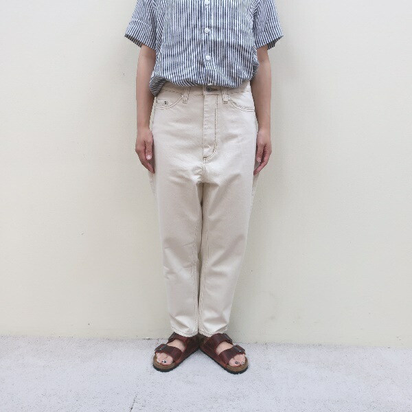 tumugu: 12OZ ムラ糸デニムテーパードパンツ TP11101aツムグ