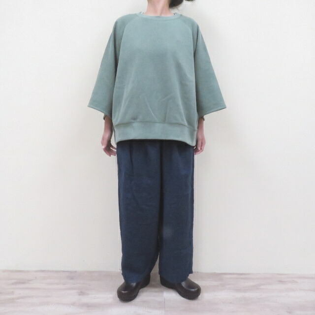 joie de vivre リネンタックサルエルパンツ　ヴェリテクール Veritecoeur (ヴェリテクール) リネンコットン別珍サルエルパンツ