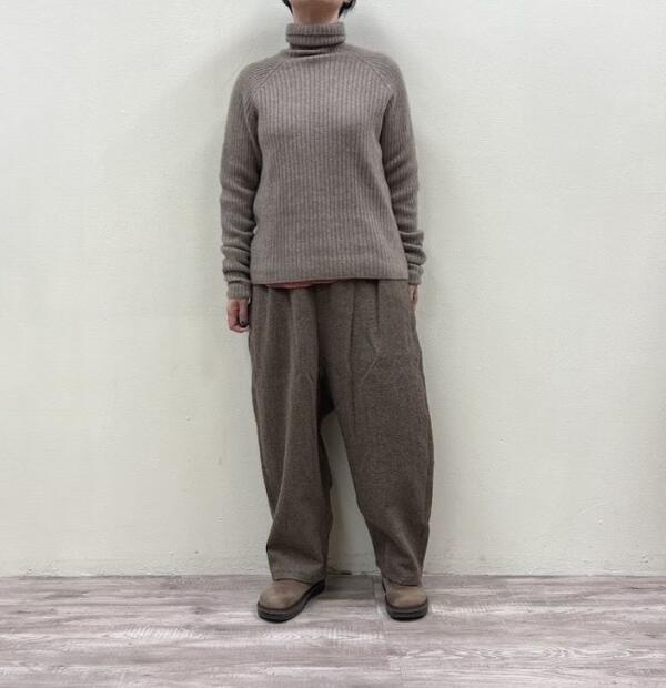 楽天市場】Veritecoeur LIMITEDボリュームタックパンツリネンブラック