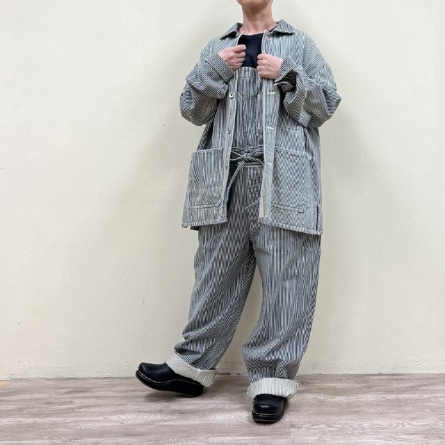 Veritecoeur LIMITEDワークジャケットレギュラー\u0026広広とした（デニム・ヒッコリー）LTD-075ヴェリテクールMADE IN JAPAN(日本製)(ラクーポン客体外)