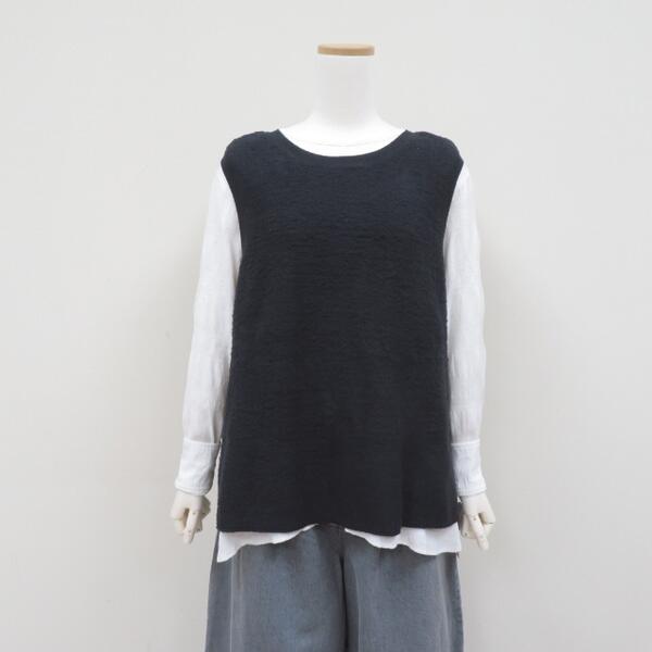 セールVlas Blomme シルクキャンディフロス２Wayノースリーブジレ(ベスト)Silk Candyfloss12112095ヴラス ブラムMADE IN JAPAN(日本製)