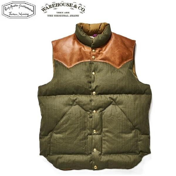 Rocky Mountain × WARE HOUSE【38】別注　ダウンベスト 楽天市場】ROCKY MOUNTAIN x WAREHOUSE(2025)ホースレザーヨーク