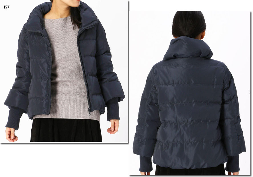 ●nicole　white【ニコルホワイト】　ボリューム衿ダウンブルゾン　9505-4110｜ＣＡＮＳＡＳＳ　ｊｅａｎｓ