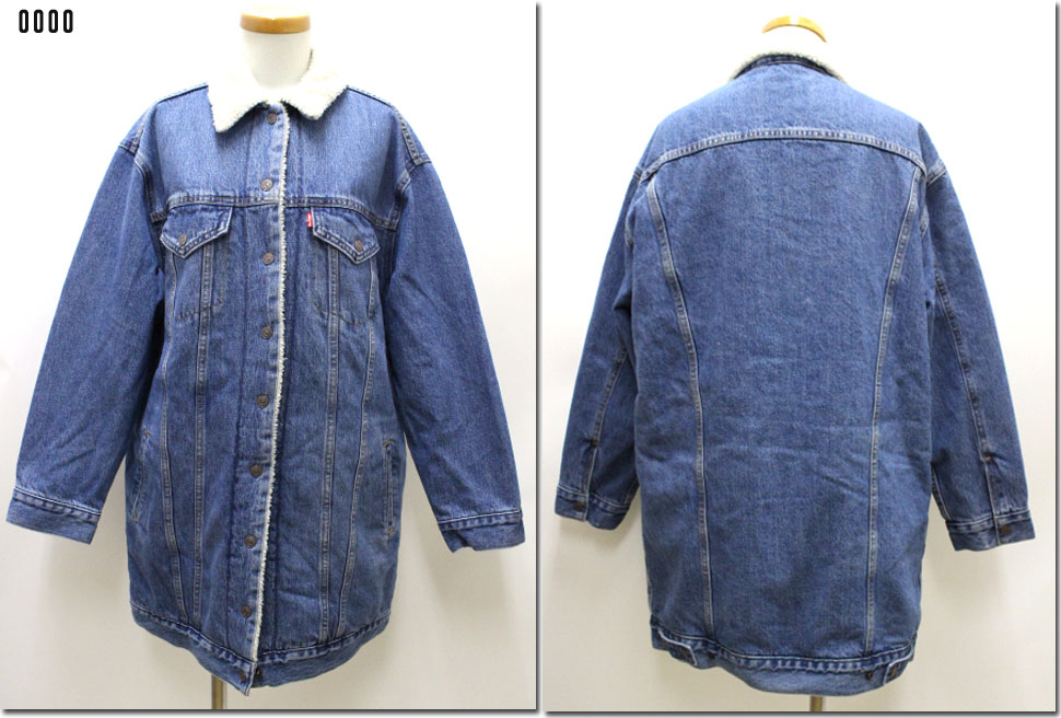 【楽天市場】 LEVIS【リーバイス】ロングボアデニムジャケット Gジャン 57893：CANSASS jeans