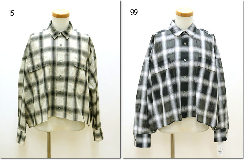 ●LEk cud　【レカット】　オンプレチェックシャツ　　616952｜ＣＡＮＳＡＳＳ　ｊｅａｎｓ