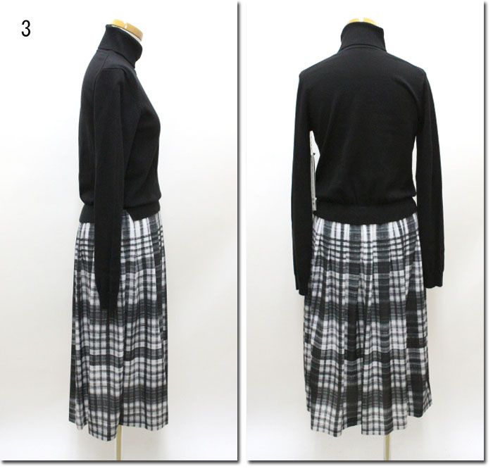 楽天市場 Lounie ルーニィ インナー付き ニットドッキングチェックワンピース ルーニー ｃａｎｓａｓｓ ｊｅａｎｓ