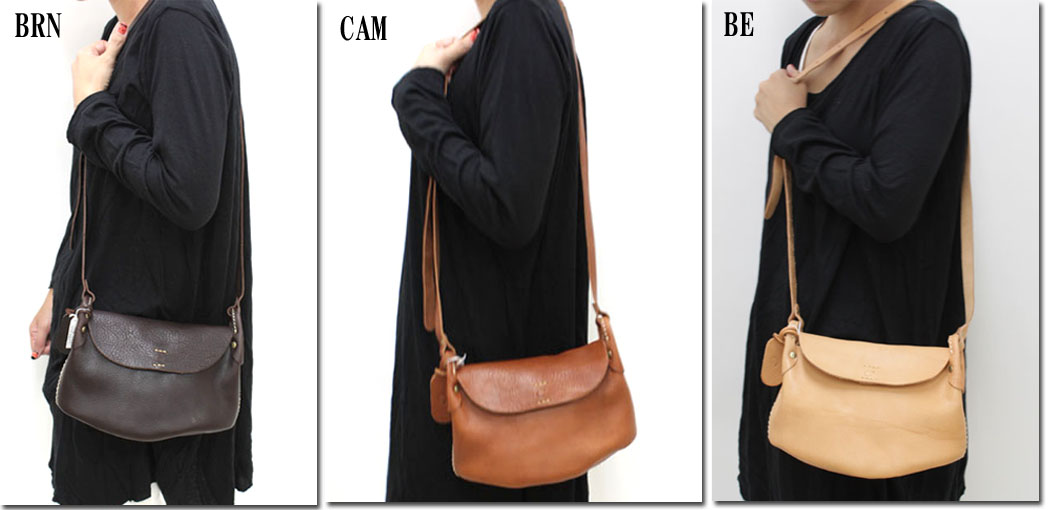 ●CHAM　【チャム】　PEQUE　FLAP　SHOULDER　BAG　ショルダーバッグ　レザー　革　LX-BX-004　LX-BX-003