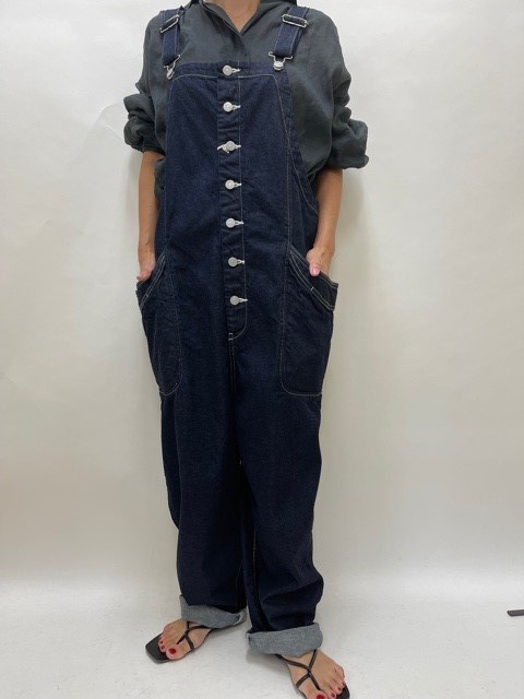●DEEP BLUE 【ディープブルー】 ガーデニングオーバーオール 72899 001/ONE WASH