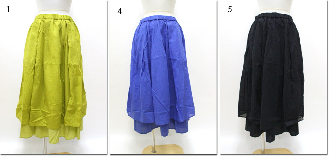 ●nachukara 【ナチュカラ】 ダブルヘムスカート nk230552|CANSASS jeans