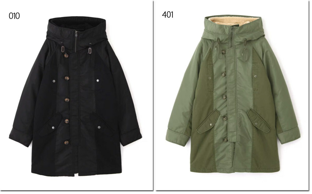 ●AVIREX 【アヴィレックス】  ≪COLLECTION≫ MATERIAL COMBI N-3B マテリアルコンビN-3B レディース  コート N-3B COAT 783-3252602