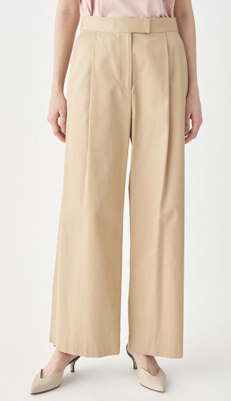 ●TOMORROWLAND collection 【トゥモローランドコレクション】 コットンギャバジン タックワイドパンツ 13-04-42-04356|CANSASS jeans