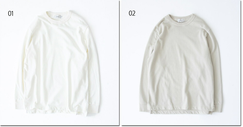 ●RINEN　【リネン】　20/1オーガニック裏毛クルーネック　プルオーバー　R17601