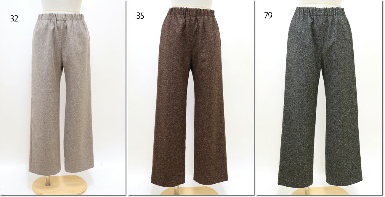 ●Leshyforest【レーシーフォレスト】　Wooly nepツイード　ストレートパンツ　3570-104-18｜ＣＡＮＳＡＳＳ　ｊｅａｎｓ