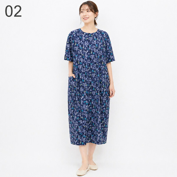 ●Hands　of　creation【ハンズオブクリエイション】　summer wild grass pt フラワープリントIライン2wayワンピース　　1620106｜ＣＡＮＳＡＳＳ　ｊｅａｎｓ 19,525円