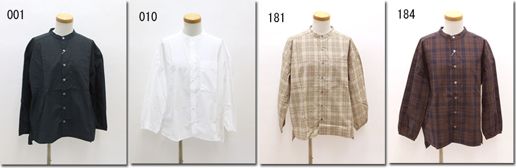 ●UNIVERSAL　TISSU　【ユニヴァーサルティシュ】　バンドカラークラシックシャツ　UT203SH003｜ＣＡＮＳＡＳＳ　ｊｅａｎｓ
