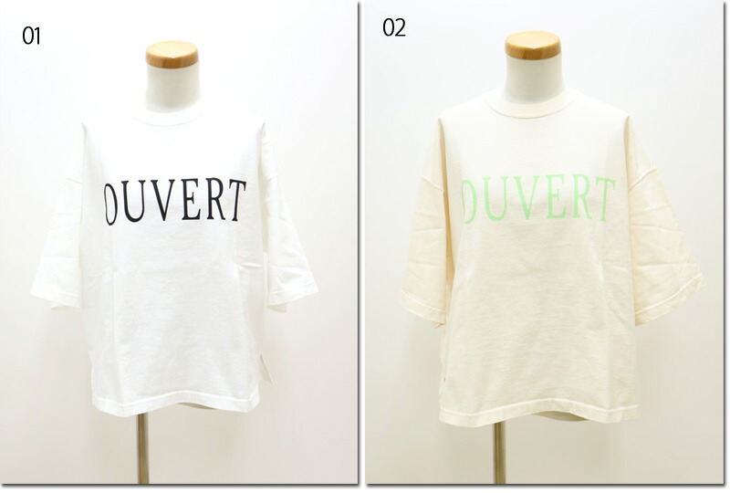 ●OUVERT 【ウーヴェル】 16/-JPN天竺 労働者の一団のど首 刷り上げるティーシャツ 2510806
