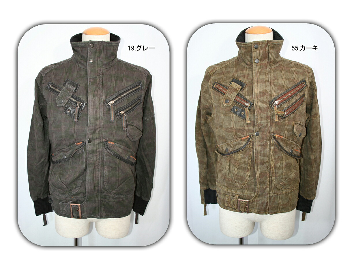●AVIREX　アヴィレックス　チェックブルゾン　6172051｜ＣＡＮＳＡＳＳ　ｊｅａｎｓ