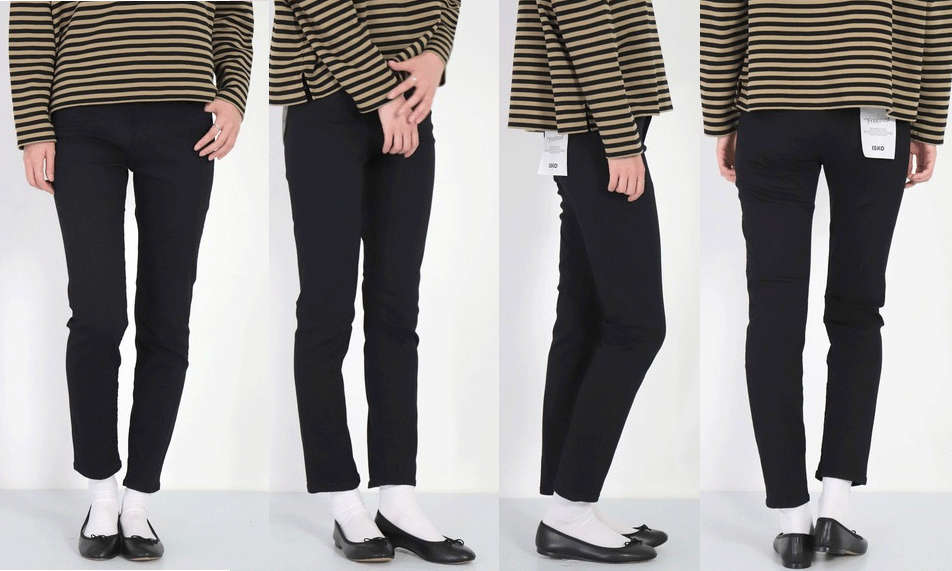 ●（Rakupon客体外）D.M.G. 【ドミンゴ】 ISKO社 5Pスキニーフィット ジーンズ ズボン下 Freemod STAY BLACK スキニーパンツ 14-127D/14-0127