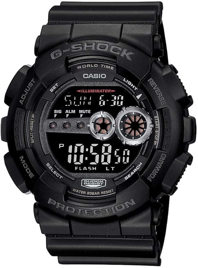 カシオ ウオッチ メンズ G-SHOCK 黒いこと GD-100-1B CASIO