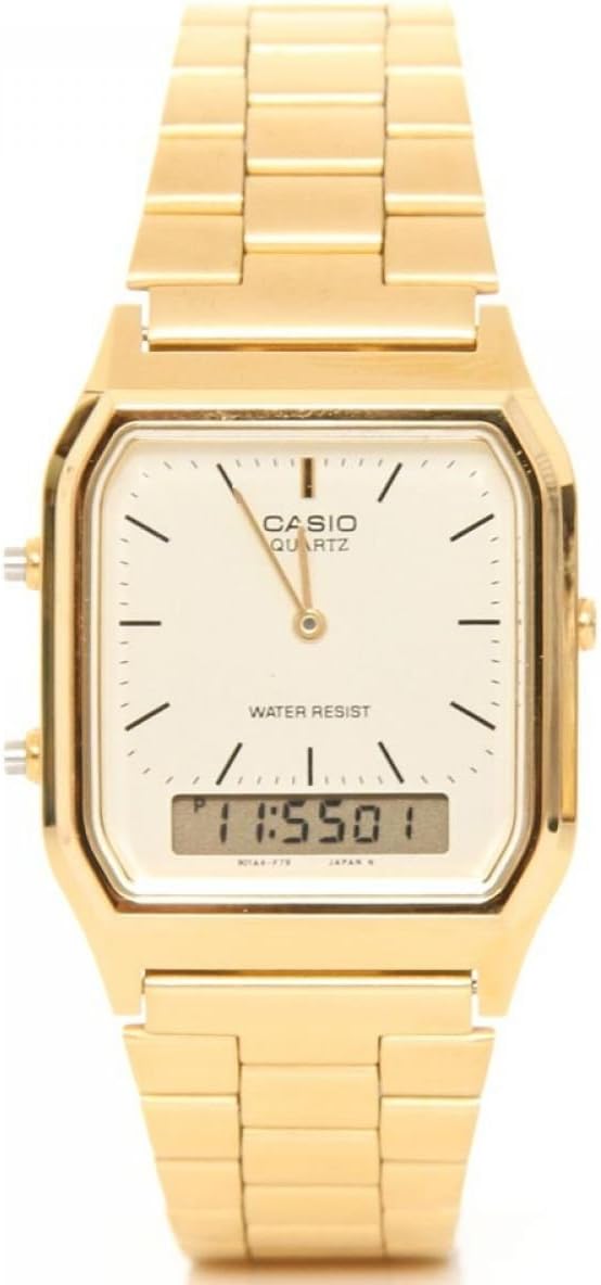 カシオ ウオッチ メンズ レディース CASIO STANDARD ゴールド AQ-230GA-9 CASIO