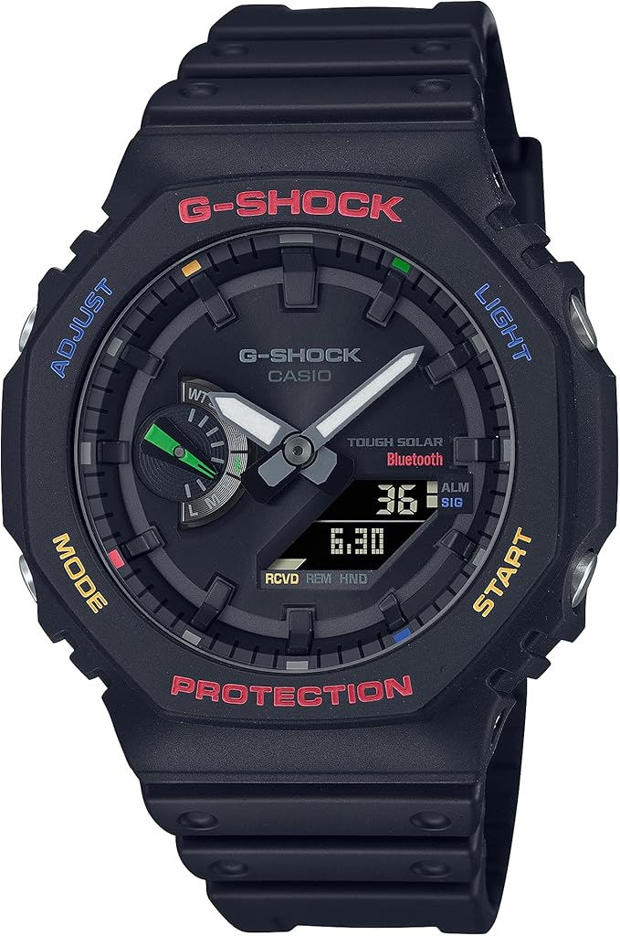 G-SHOCK 美品g-shock ソーラー ネイビー GA-B2100-2A 逆輸入海外モデル GA-