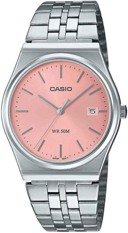 カシオ 腕時計 CASIO STANDARD MTP-B145D-4A シルバー ピンク メンズ CASIO