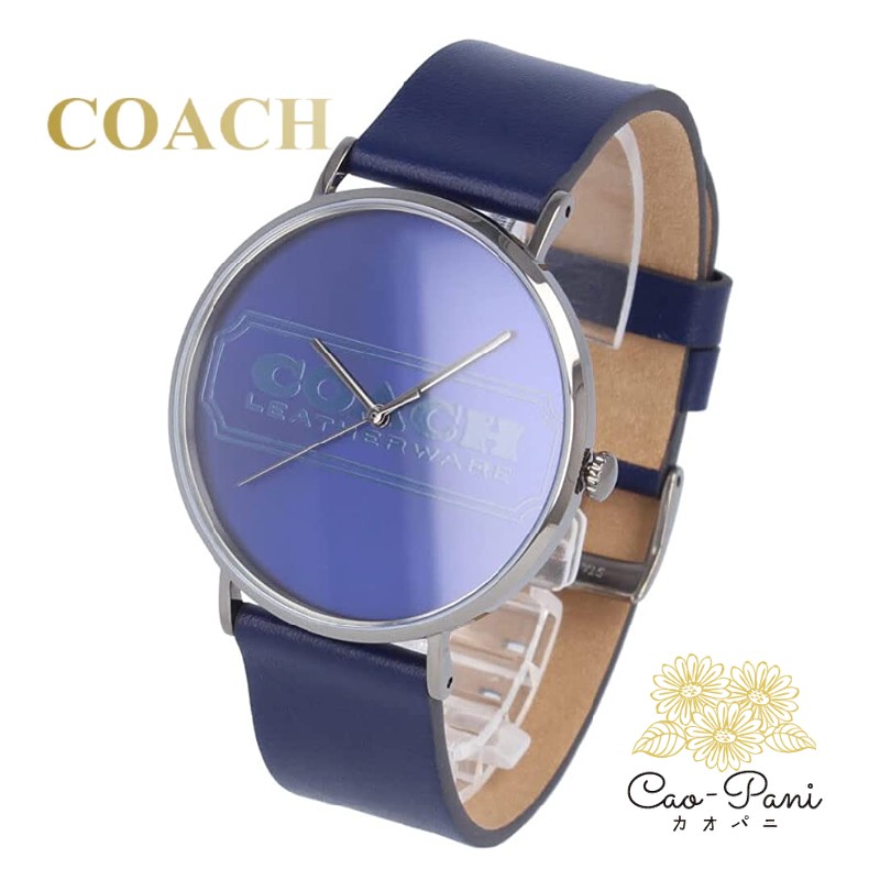 コーチ 腕時計 メンズ レザー ネイビー シンプル チャールズ 14602526 COACH CHARLES 時計 ウオッチ かっこいい カッコイイ オシャレ おしゃれ｜カオパニ店