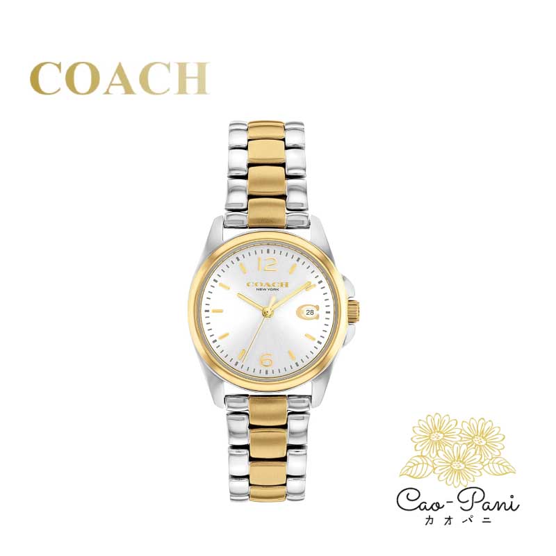 コーチ 腕時計 14503909 グレイソン 28mm シルバー ゴールド レディース COACH|カオパニ店