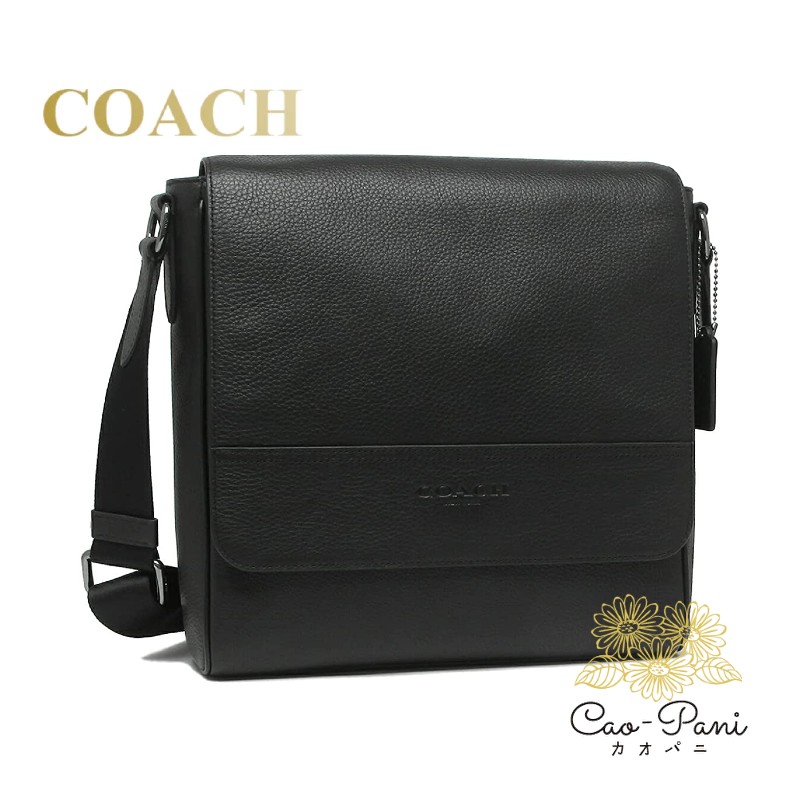 コーチ ショルダーバッグ メンズ ブラック シンプル COACH 4007 QBBK HOUSTON MAP BAG