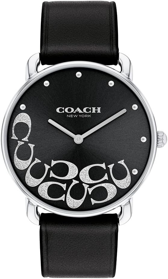 コーチ 腕時計 ELLIOT 14504336 ブラック シルバー 36MM レディース COACH｜カオパニ店