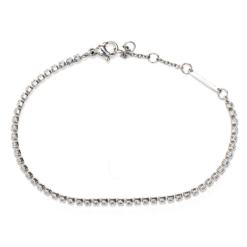 ダニエルウェリントン 腕輪 メンズ レディース CLASSIC TENNIS BRACELET しろがね色 DW00400386 Daniel Wellington