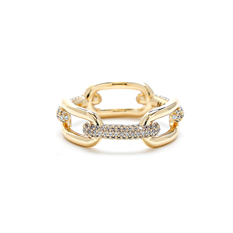 ダニエルウェリントン 指輪 Crystal Link Ring DW00400602 ゴールド 62号（日本サイズ 21号 ) メンズ レディース Daniel Wellington｜カオパニ店