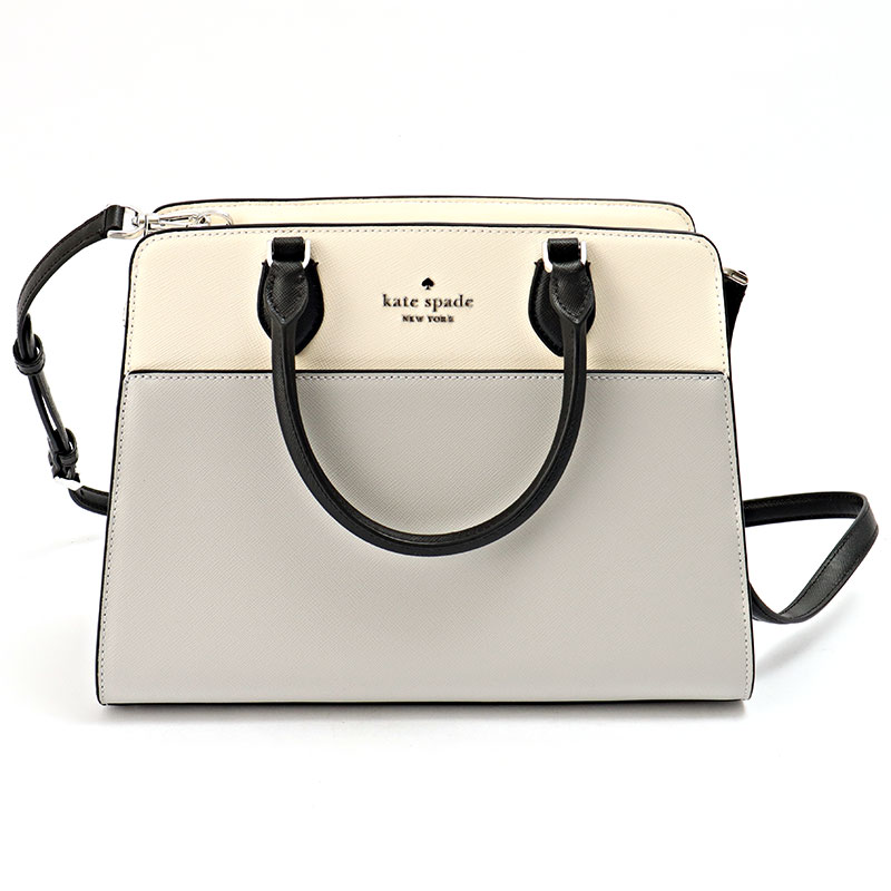 【美品】kate spade ハンドバッグ　グレー kate spade NEW YORK - 新品 ケイトスペード kate spade