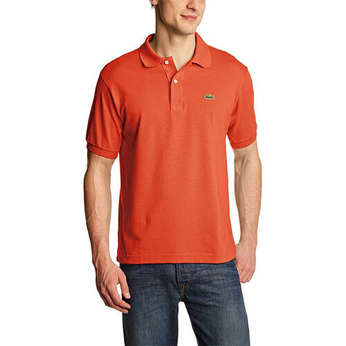 格安 ラコステ ポロシャツ オレンジ シンプル メンズ 半袖 サイズ2