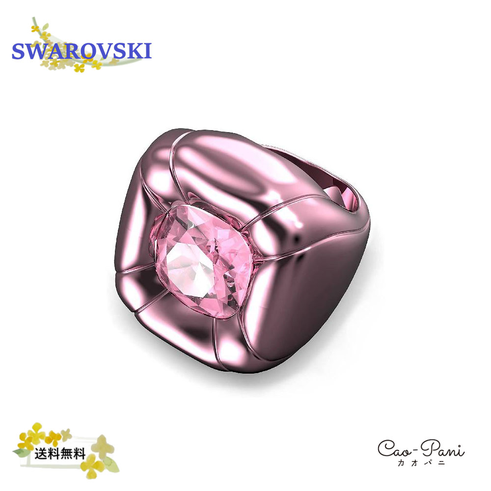 SWAROVSKI Dulcis リング/クッションカット グリーン 正規品 Dulcis リング, クッションカット, パヴェ, マルチカラー