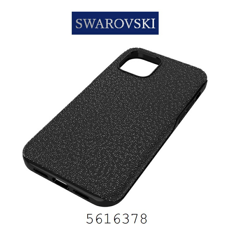 スワロフスキー スマートフォンケース レディース ブラック シンプル Swarovski High Smartphone Case iPhone? 12 Pro Max 5616378｜カオパニ店