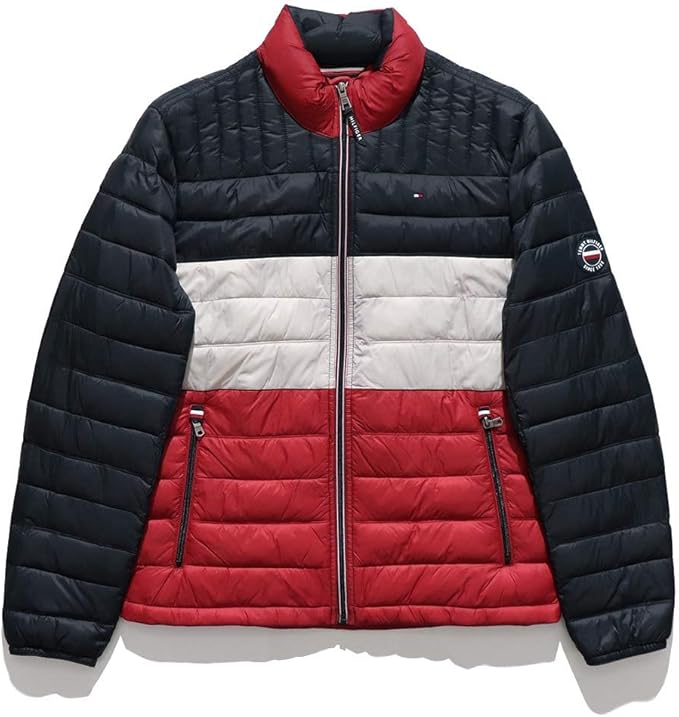 トミーヒルフィガー 150AN796 PACKABLE JACKET Lサイズ MDNT BUFF RED メンズ TOMMY HILFIGER|カオパニ店