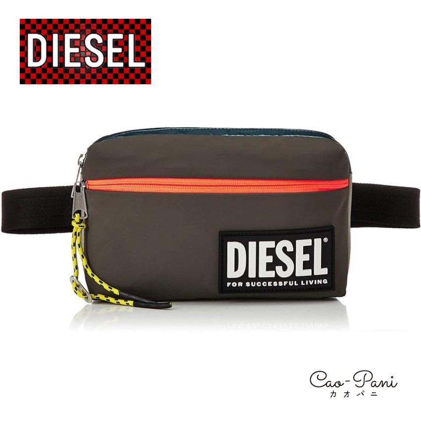 楽天市場】ディーゼル ボディバッグ メンズ グレー オレンジ DIESEL