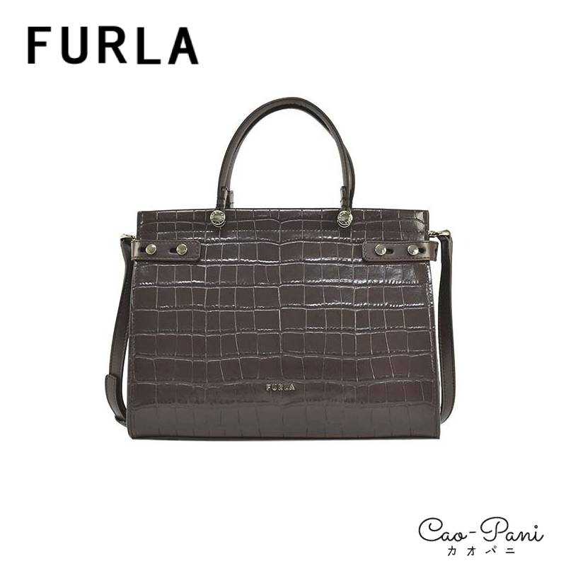 楽天市場】フルラ FURLA LADY M トートバッグ M クロコダイル型押し