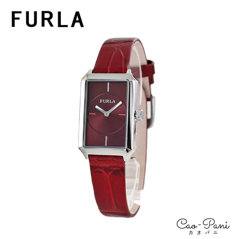 フルラ 腕時計 レディース シルバー レッド FURLA ダイアナ レザー R4251104504｜カオパニ店