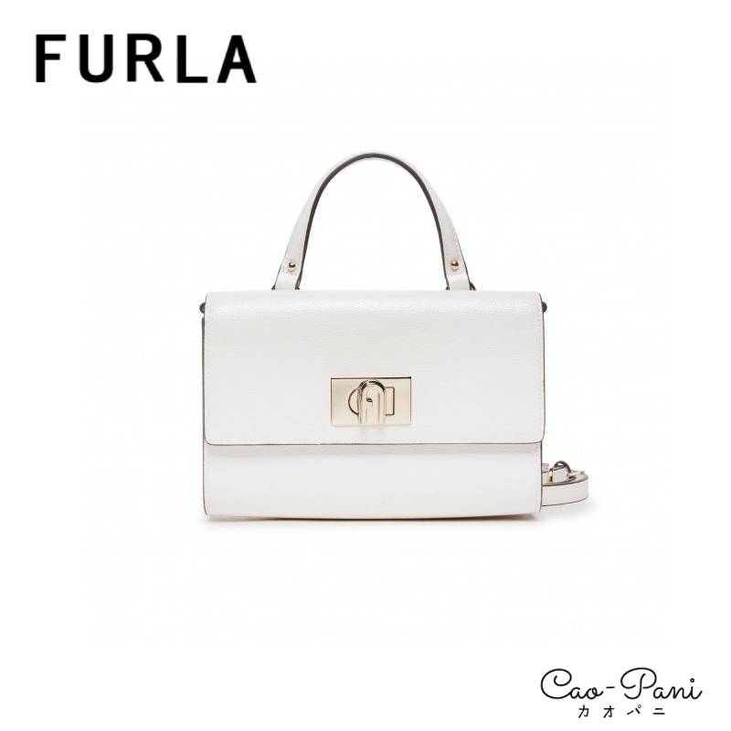 FURLA フルラ ショルダーバッグ ホワイト×ベージュ-www.connectedremag.com