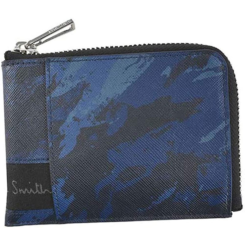 ポールスミス カードケース メンズ ブラック ブルー コインケース カモフラージュ Paul Smith M2a 6384 Ecamo 41 並行輸入品 ブランド 値段が激安