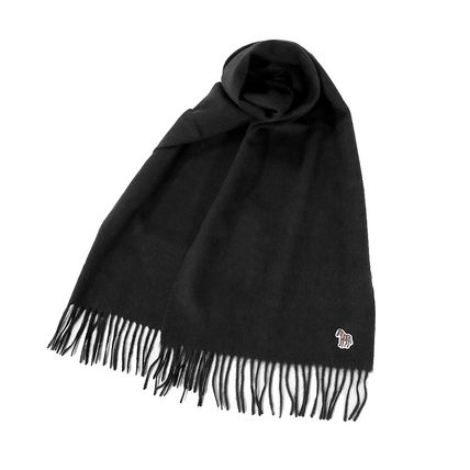 ポールスミス マフラー W1A-250K-JZEBRA-79 ブラック メンズ レディース Paul Smith|カオパニ店
