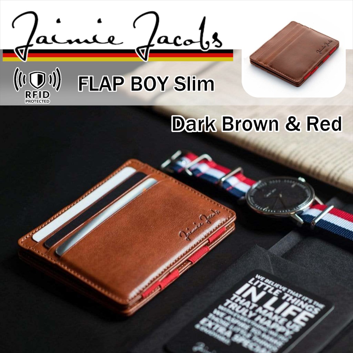 Jaimie Jacobs FLAP BOY SLIM 巫女寄せの紙入れ （ スキミング押しとどめる 超パウダーコンパクト 差し上げ物ボックス席付き添い人 ） 【 置き目インポート品 】（ 日本まる取り売りわたす権手に入れる) かっこいい カッコイイ  オシャレ 今めかしい