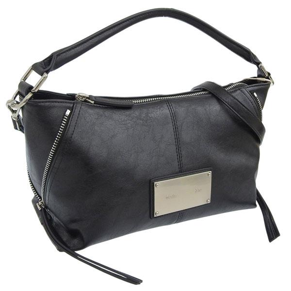 マーティンキム ショルダーバッグ レディース SIDE ZIPPER TWO WAY BAG 黒いこと MK2511BG004M-BK Matin Kim