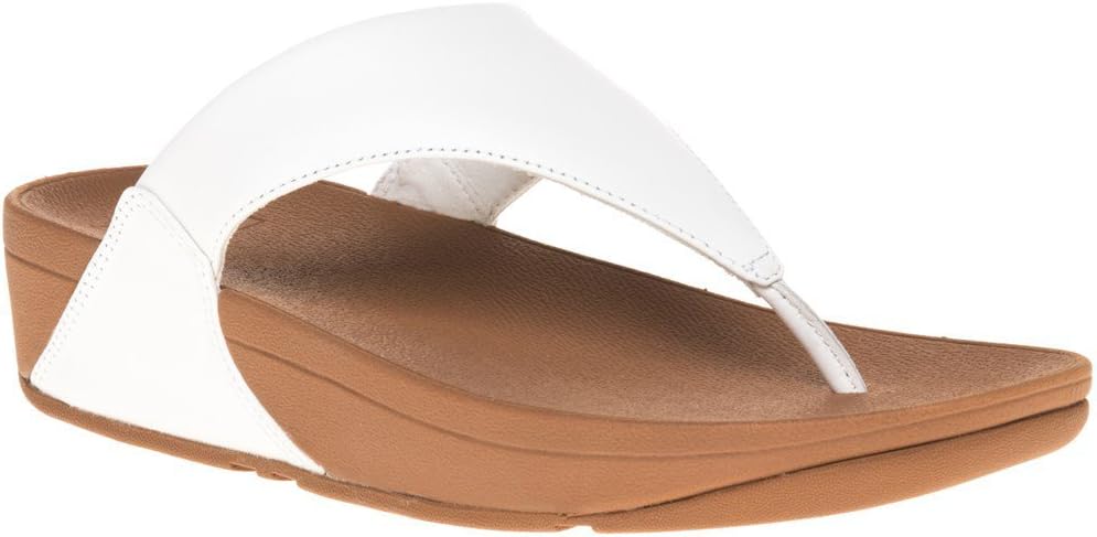 フィットフロップ ビーチサンダル レディース Lulu Leather Toepost ホワイト キャメル 24.5cm I88-024-WH-UK6-24.5 FITFLOP｜カオパニ店