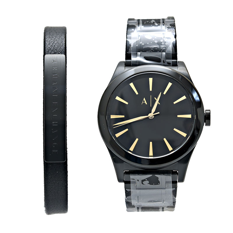 Armani Exchange 腕時計 ブラック 楽天市場】ARMANI EXCHANGE アルマーニエクスチェンジ 腕時計