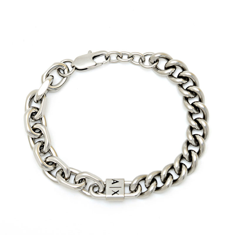 アルマーニ エクスチェンジ ブレスレット メンズ マットシルバー AXG0114040 ARMANI EXCHANGE｜カオパニ店