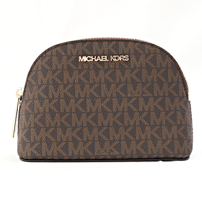 マイケルコース ポーチ 35T0GTVM2B-BROWN ブラウン シンプル レディース MICHAEL KORS|カオパニ店